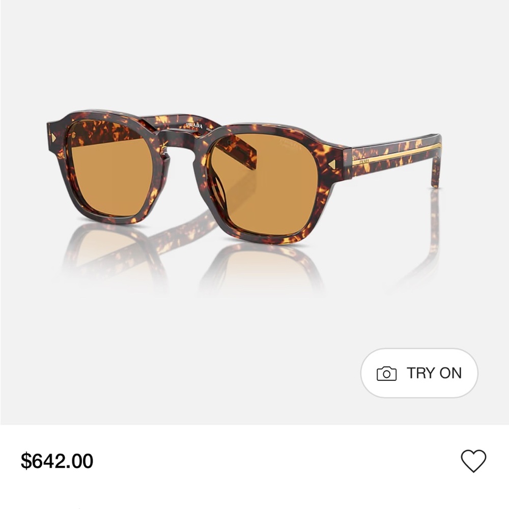 Prada Tortoiseshell Sunglasses with Brown Lenses